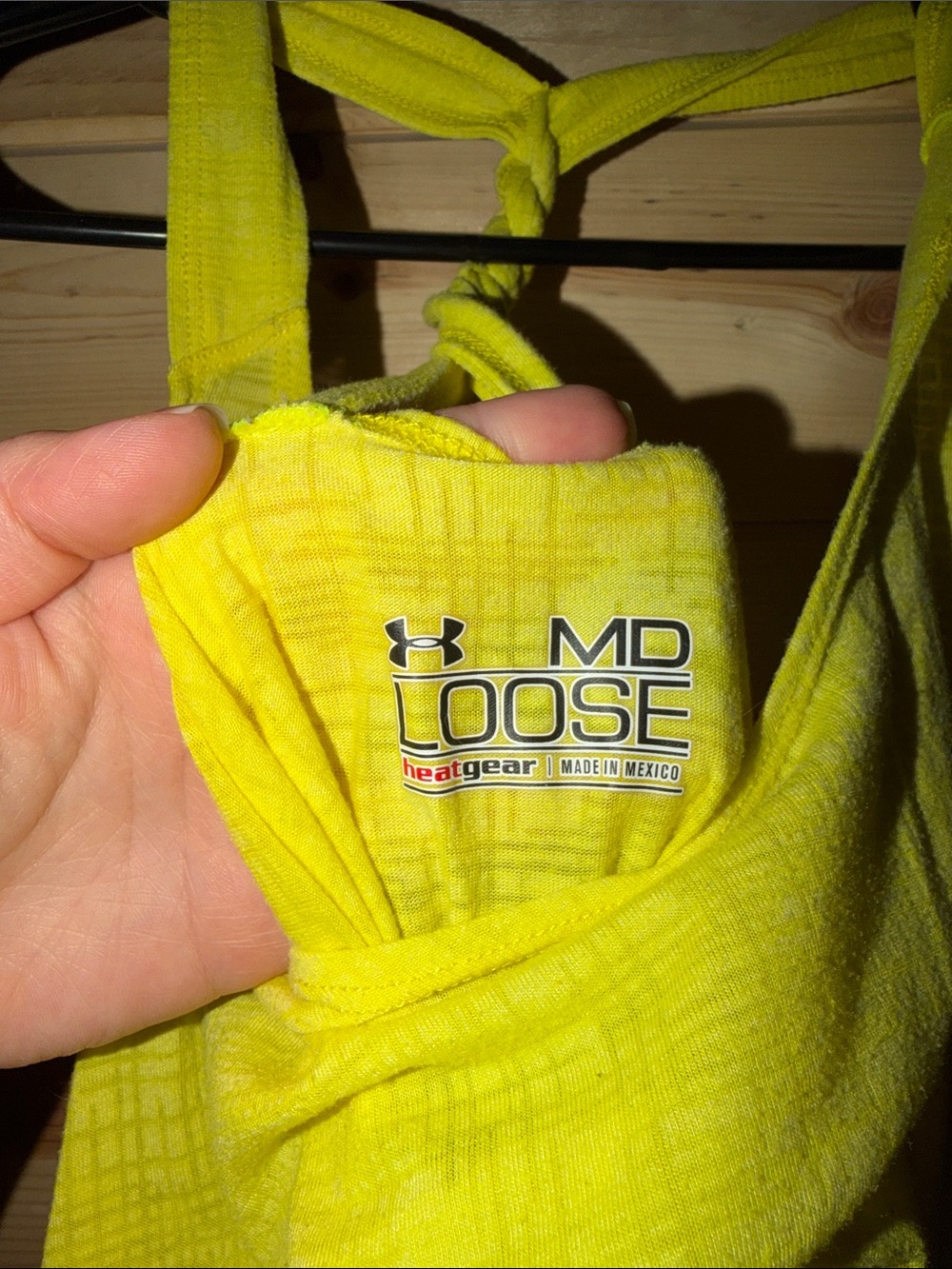 Under Armour Yellow Racerback Braided Tank - Picture 2 of 4